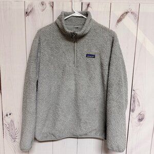 Patagonia Women’s Los Gatos 1/4 Zip Gray Fleece XL EUC